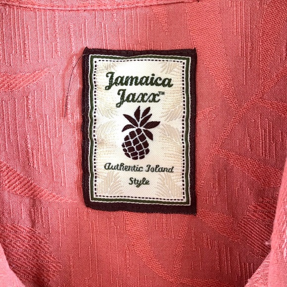 Jamaica Jaxx Mens Short Sleeve 100% Silk Hawaiian Button Down Shirt XXL! - Picture 2 of 6
